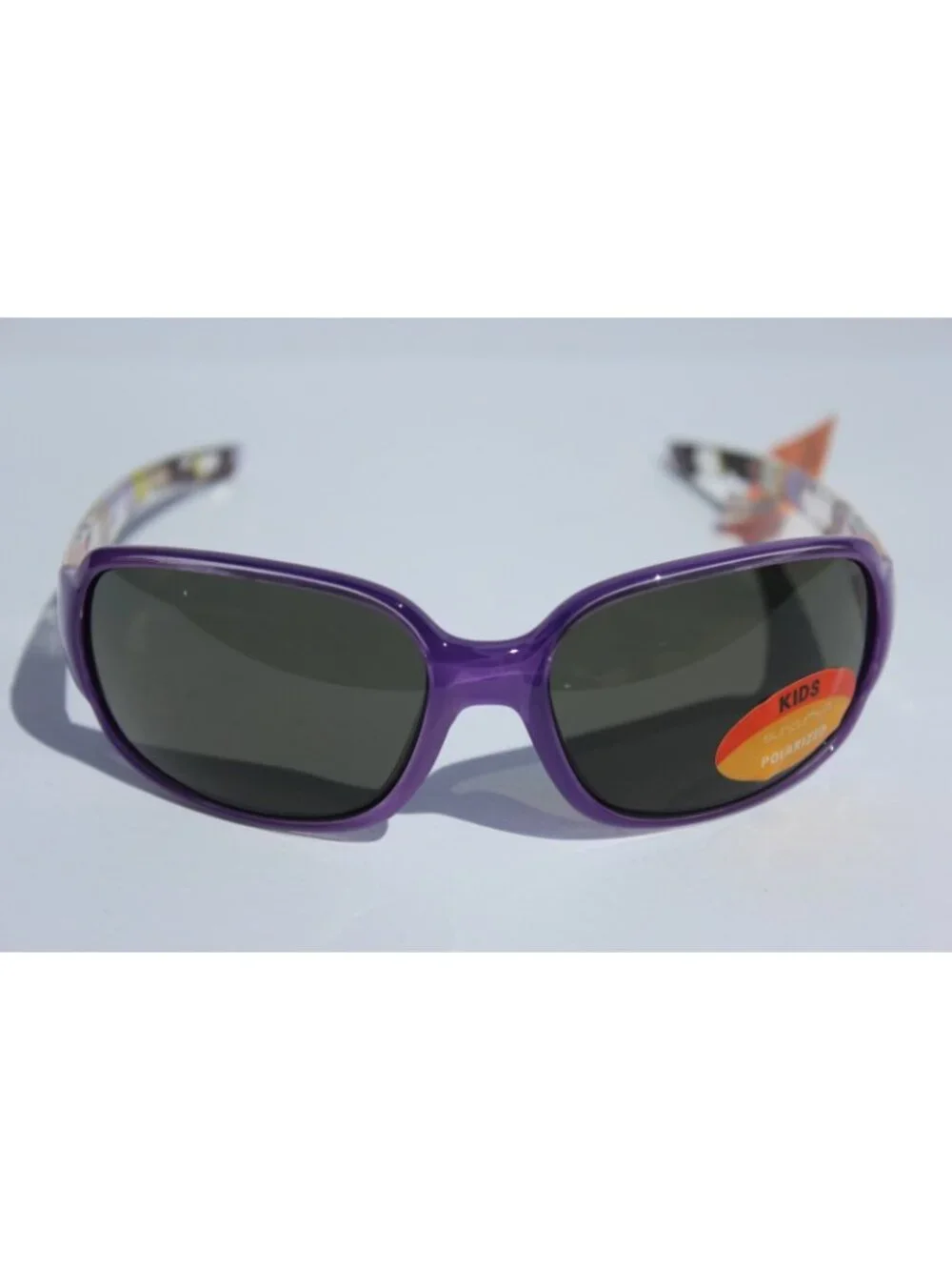 SUNCLOUD Picnic POLARIZED Sunglasses Purple/Crystal Flowers/Gray Girls NEW
